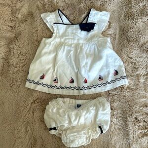 Janie and Jack Nautical Dress 0-3M